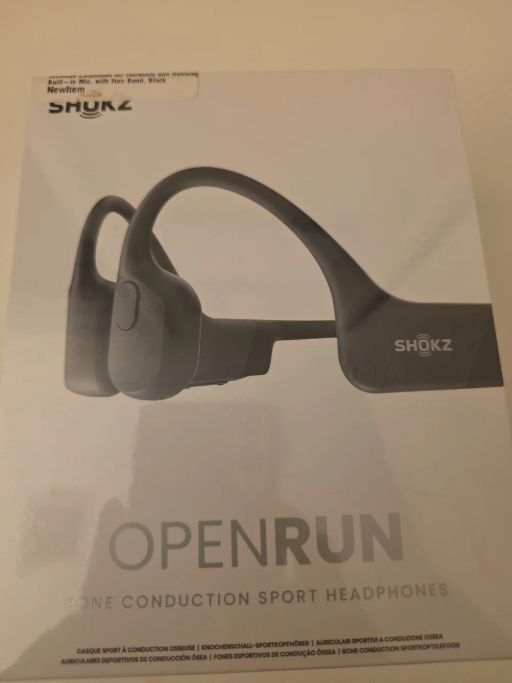 Shokz OpenRun Bone Conduction Sport Headphones - Black